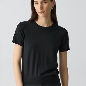 Theory |  Black Knit Crewneck Shirt